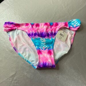Op bikini bottoms. Grape, Pink & Blue. Scooped Side. NWT! Size XL 15-17